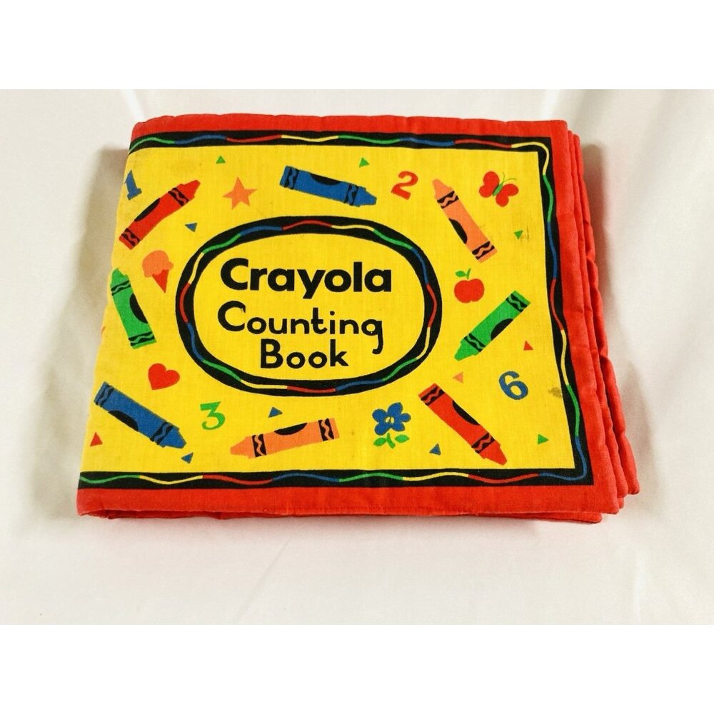 Crayons Counting with Me Touch-EMS Baby 1ST Soft Cloth Book VTG